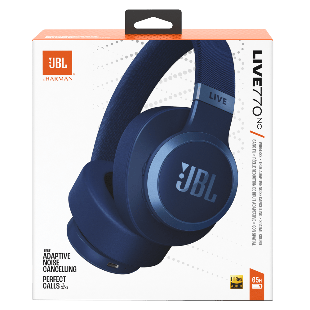 Wholesale cell phone accessory JBL - Live 770NC Bluetooth Over Ear Headphones - Blue