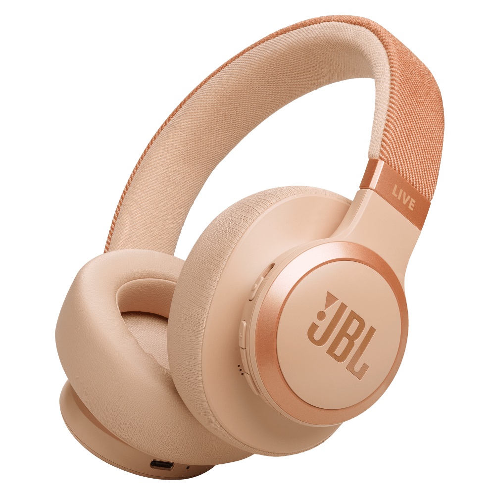 Wholesale cell phone accessory JBL - Live 770NC Bluetooth Over Ear Headphones - Sandstone