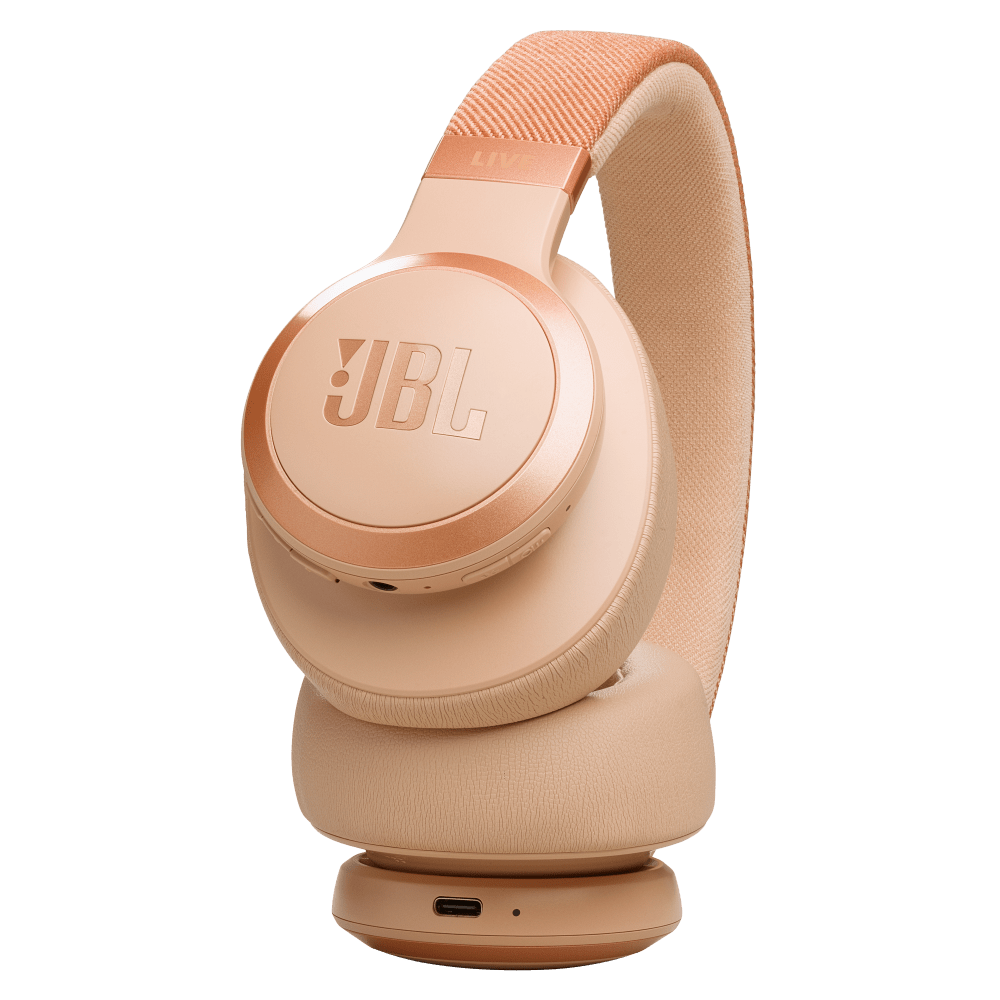 Wholesale cell phone accessory JBL - Live 770NC Bluetooth Over Ear Headphones - Sandstone