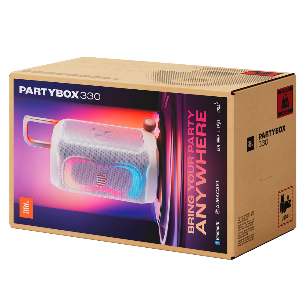Wholesale cell phone accessory JBL - PartyBox 330 Bluetooth Speaker - White