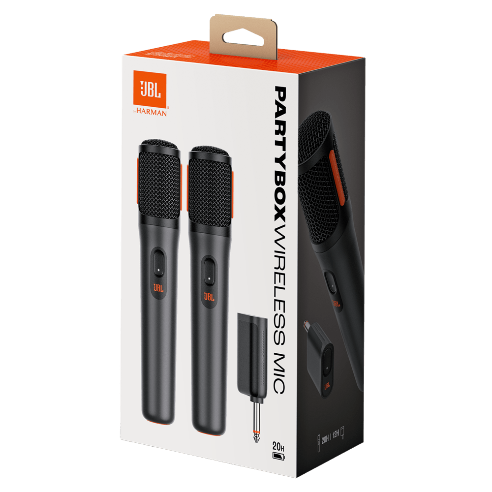 Wholesale cell phone accessory JBL - PartyBox Wireless Microphone 2 Pack - Black