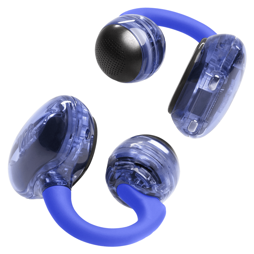 Wholesale cell phone accessory JBL - Soundgear Clips Open Ear Wireless Headphones - Blue