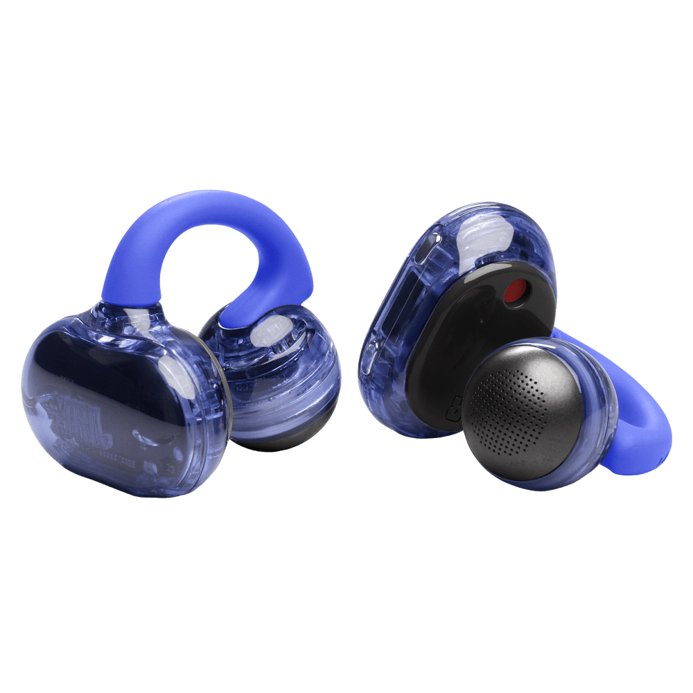 Wholesale cell phone accessory JBL - Soundgear Clips Open Ear Wireless Headphones - Blue