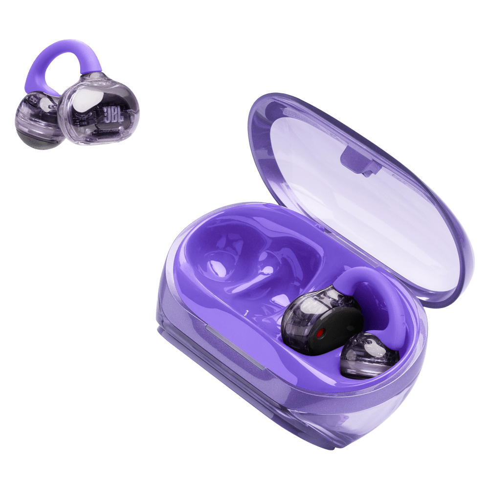Wholesale cell phone accessory JBL - Soundgear Clips Open Ear Wireless Headphones - Purple