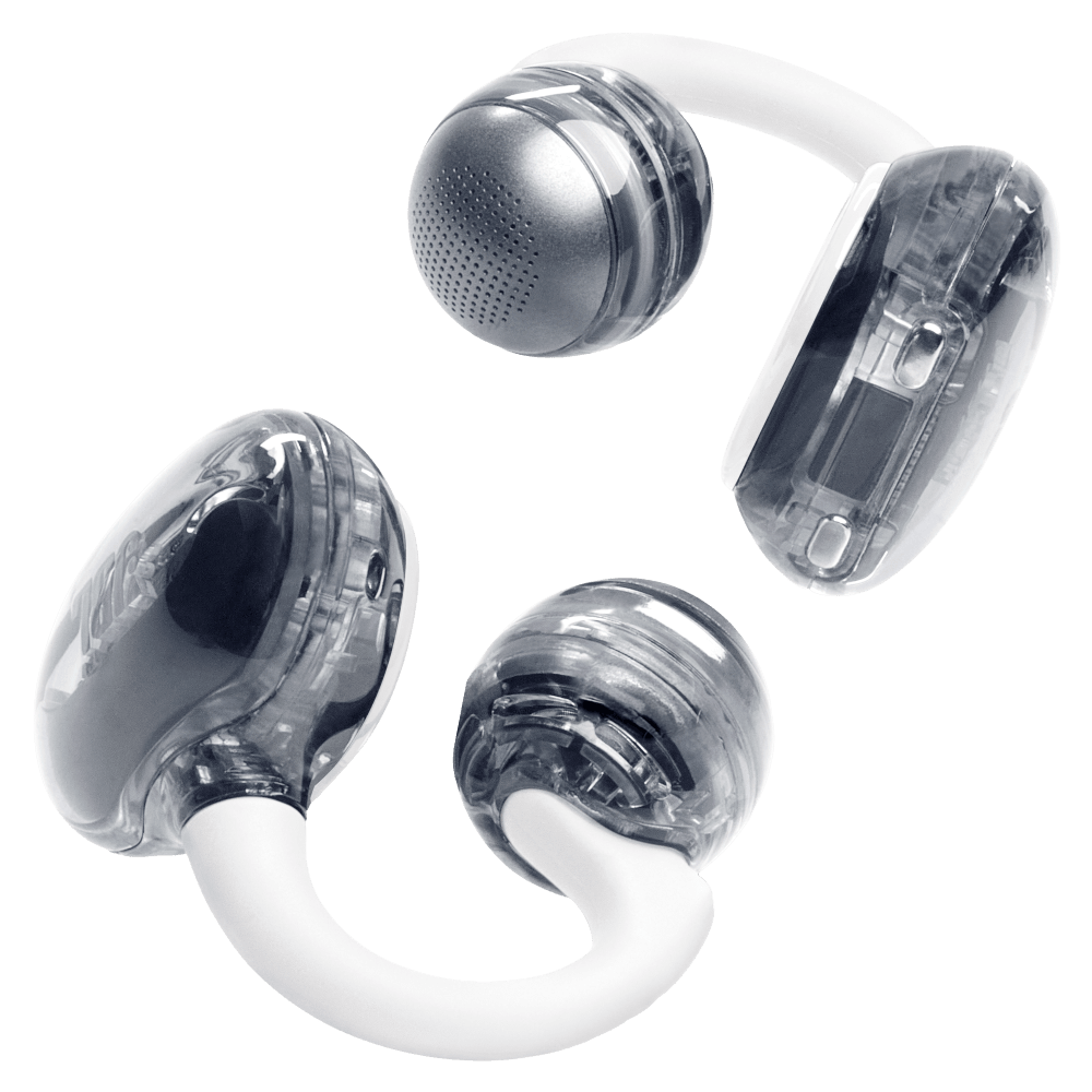 Wholesale cell phone accessory JBL - Soundgear Clips Open Ear Wireless Headphones - White