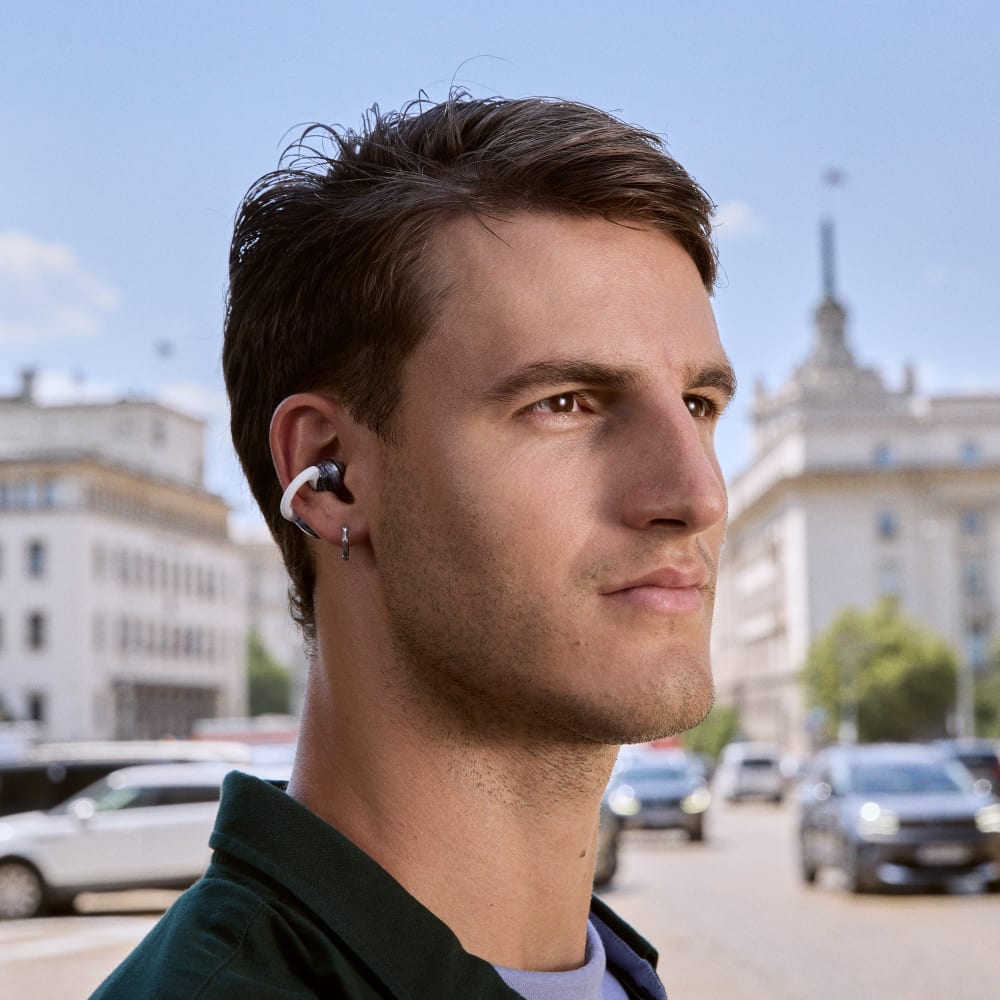 Wholesale cell phone accessory JBL - Soundgear Clips Open Ear Wireless Headphones - White