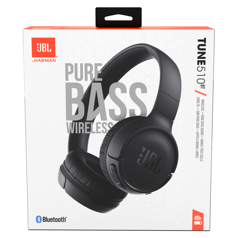 Wholesale cell phone accessory JBL - Tune 510BT Lifestyle Bluetooth On Ear Headphones - Black