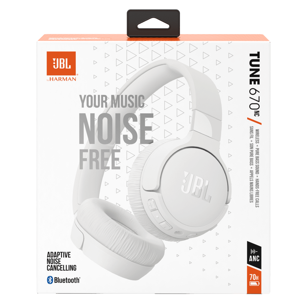 Wholesale cell phone accessory JBL - Tune 670NC On Ear Bluetooth Headphones - White