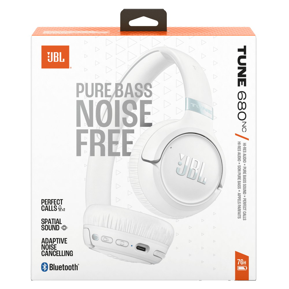 Wholesale cell phone accessory JBL - Tune 680NC On Ear Bluetooth Headphones - White