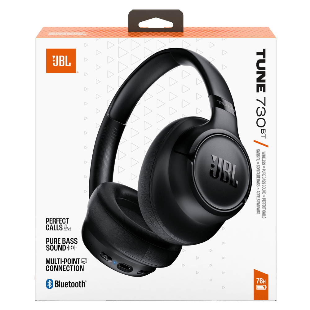 Wholesale cell phone accessory JBL - Tune 730BT Wireless Over Ear Bluetooth Headphones - Black