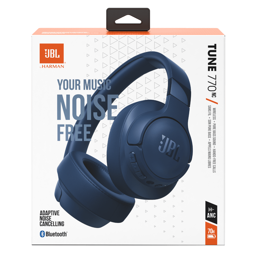 Wholesale cell phone accessory JBL - Tune 770NC Wireless Over Ear Bluetooth Headphones - Blue