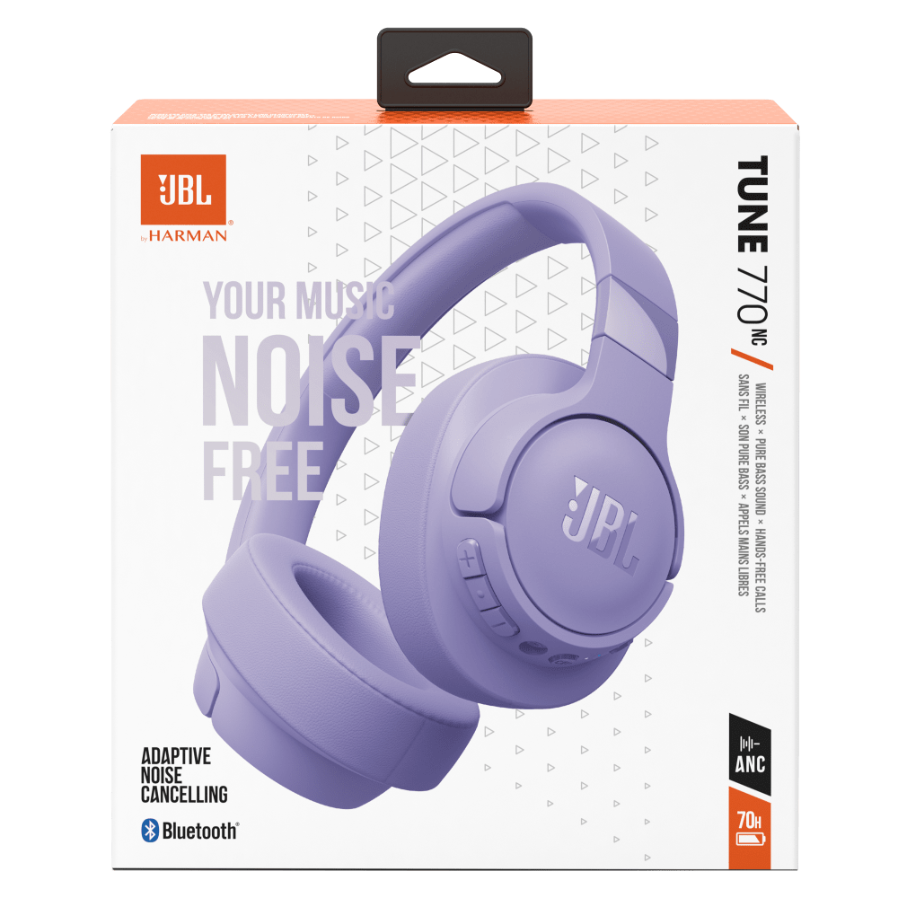 Wholesale cell phone accessory JBL - Tune 770NC Wireless Over Ear Bluetooth Headphones - Purple