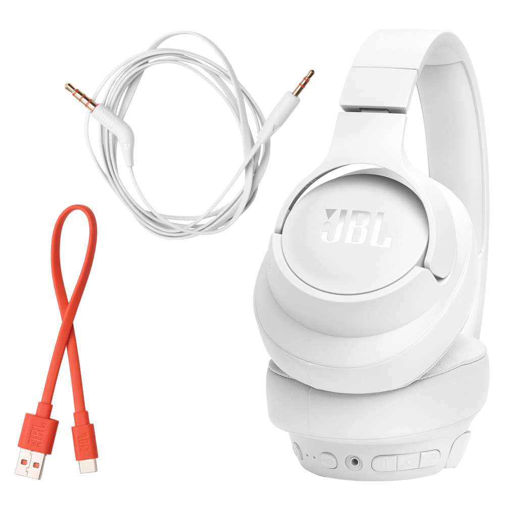 Wholesale cell phone accessory JBL - Tune 770NC Wireless Over Ear Bluetooth Headphones - White