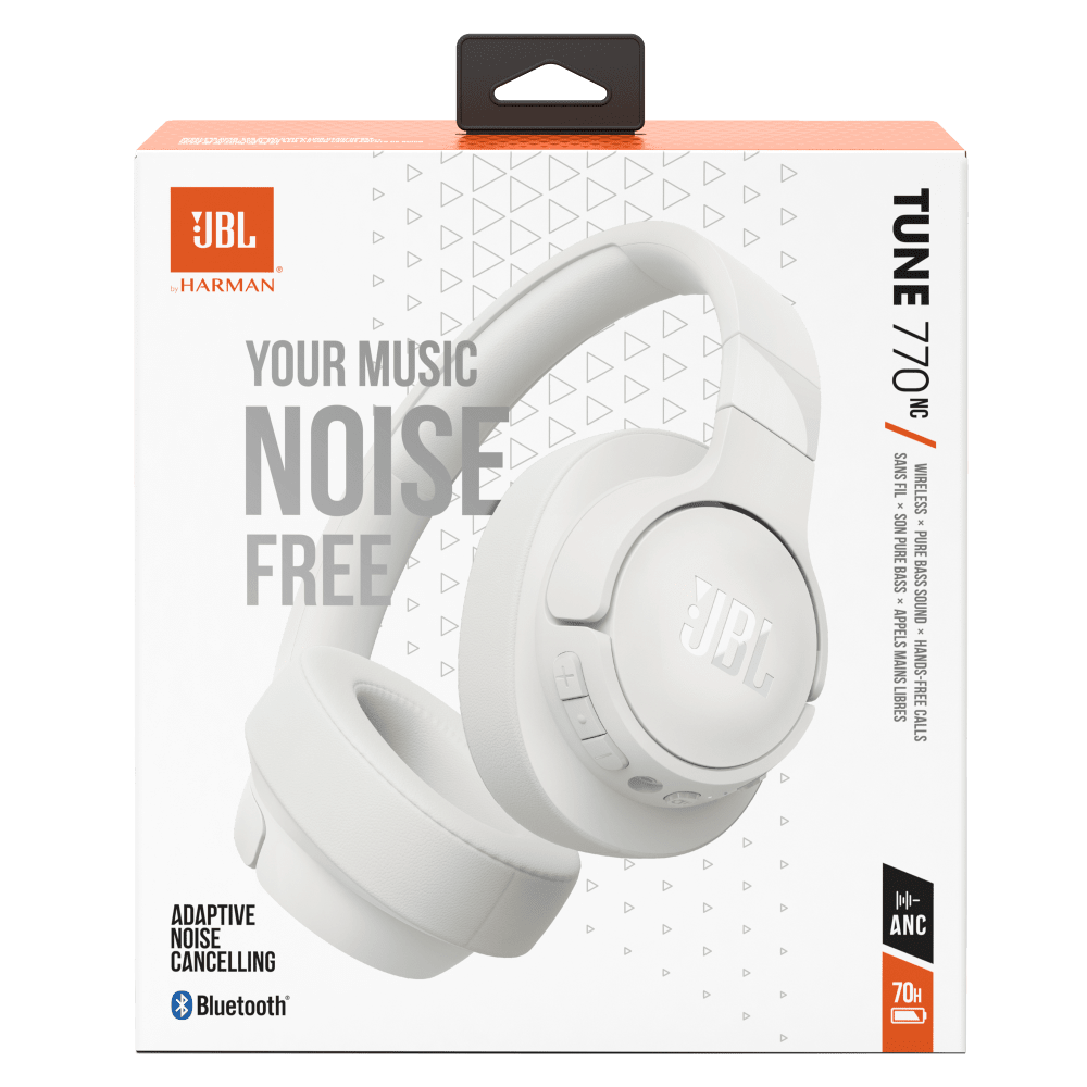 Wholesale cell phone accessory JBL - Tune 770NC Wireless Over Ear Bluetooth Headphones - White