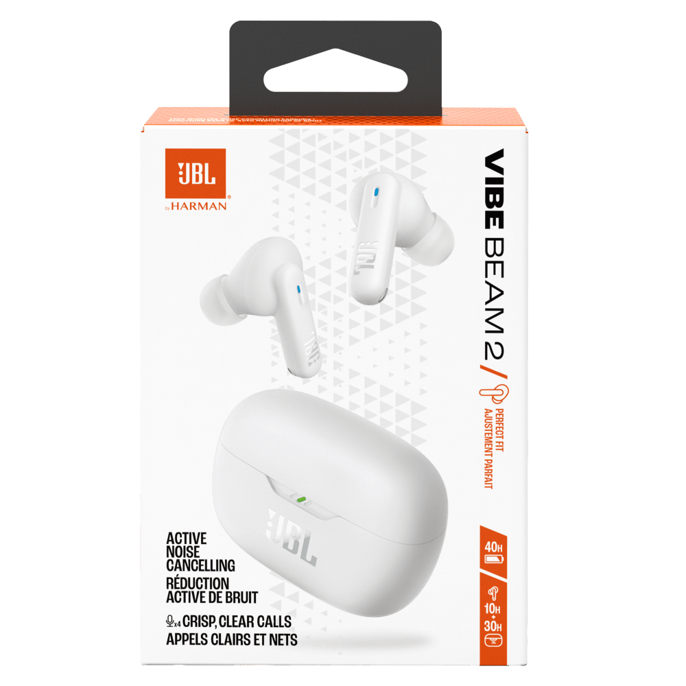 Wholesale cell phone accessory JBL - Vibe Beam 2 True Wireless Earbuds - White