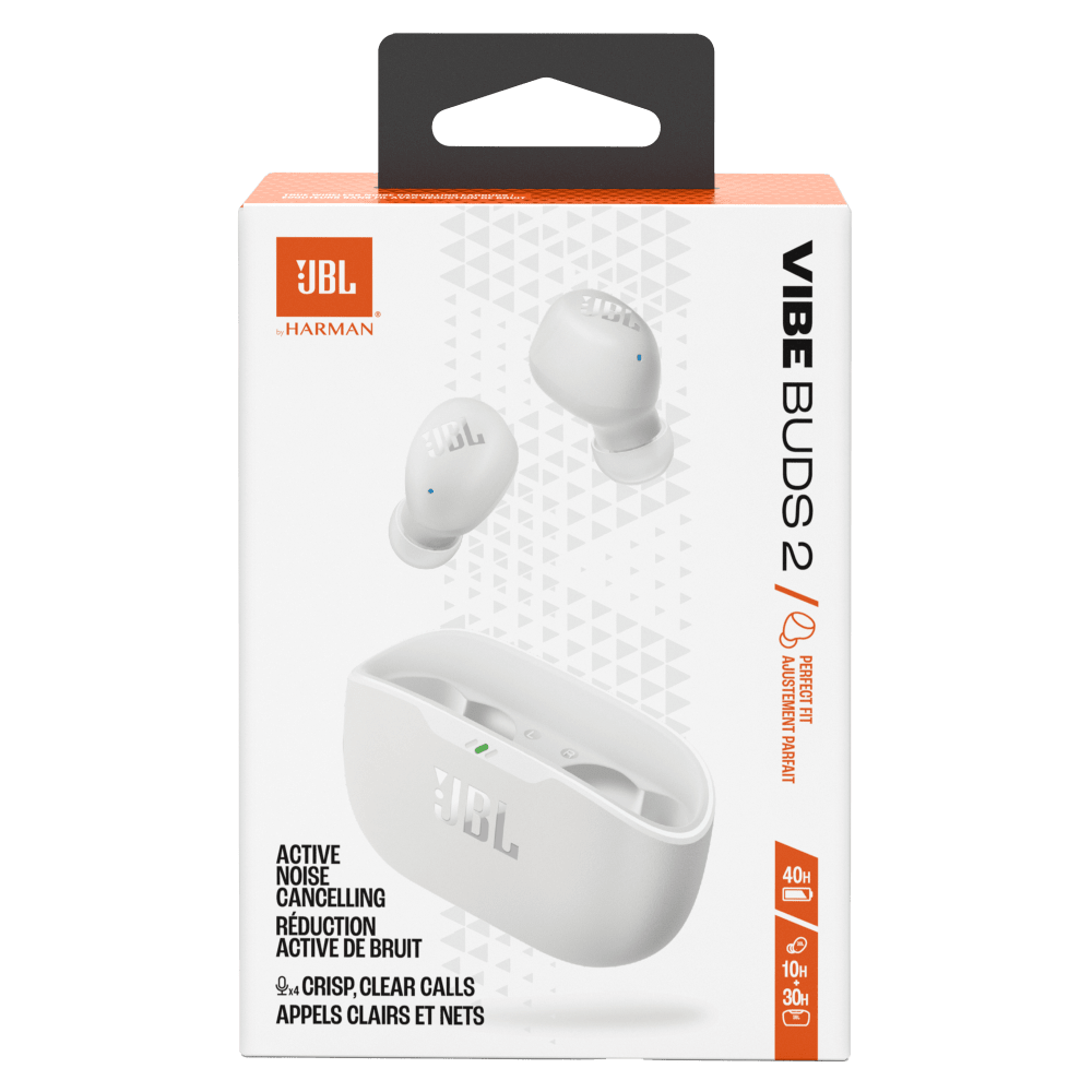 Wholesale cell phone accessory JBL - Vibe Buds 2 True Wireless Earbuds - White