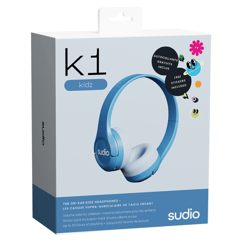 Wholesale cell phone accessory Sudio - K1 Kids Over Ear Wireless Headphones - Blue