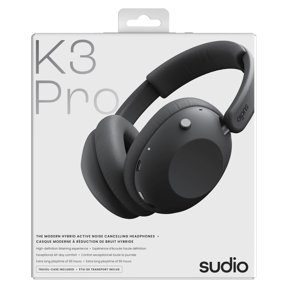 Wholesale cell phone accessory Sudio - K3 Pro Noise Cancelling Bluetooth Headphones - Black