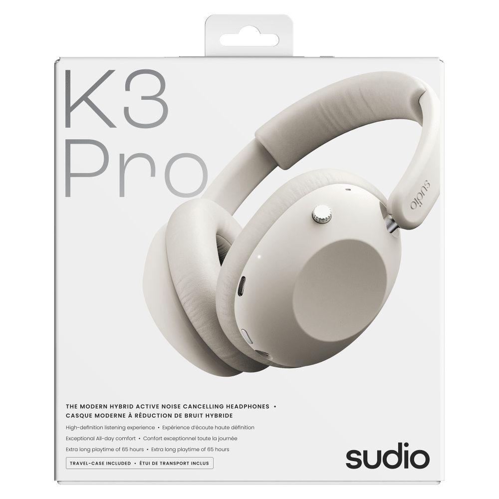 Wholesale cell phone accessory Sudio - K3 Pro Noise Cancelling Bluetooth Headphones - White