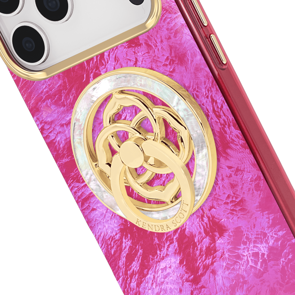 Wholesale cell phone accessory Kendra Scott - Magnetic MagSafe Ring Stand - Gold Mother of