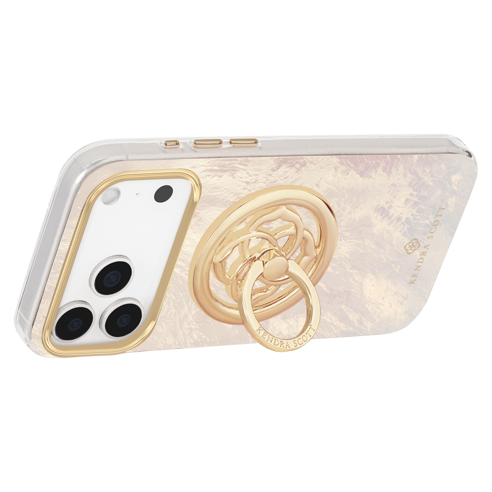 Wholesale cell phone accessory Kendra Scott - Magnetic MagSafe Ring Stand - Gold Medallion