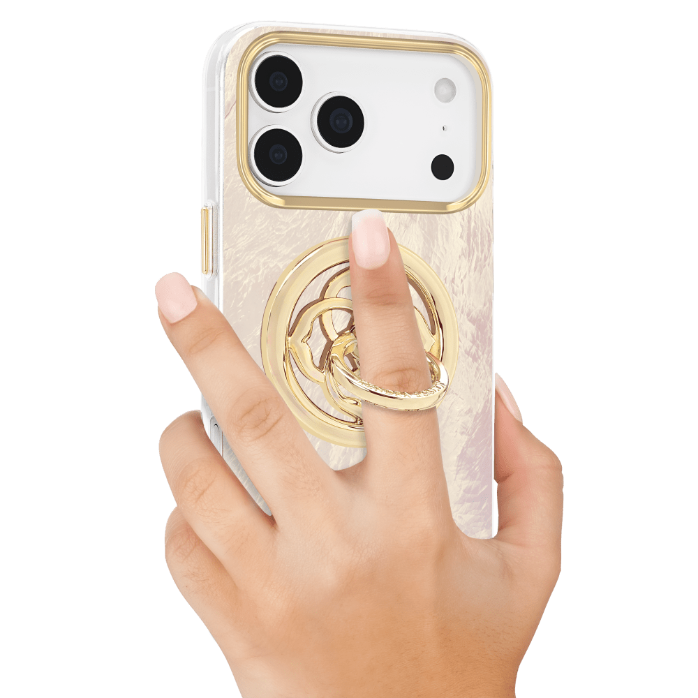 Wholesale cell phone accessory Kendra Scott - Magnetic MagSafe Ring Stand - Gold Medallion