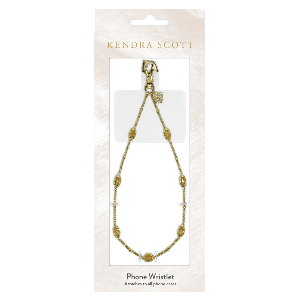 Wholesale cell phone accessory Kendra Scott - Anchor Card Phone Wristlet - Emilie Filigree