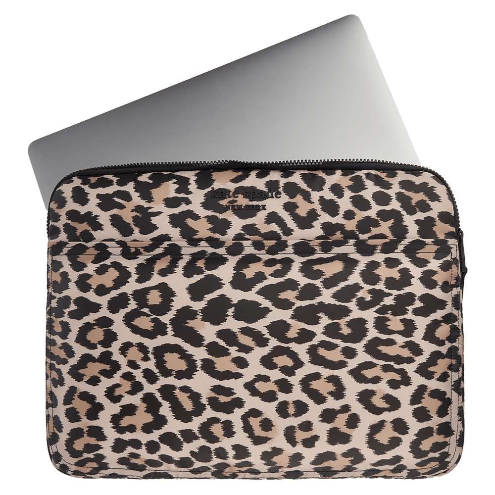 Wholesale cell phone accessory Kate Spade - Puffer Sleeve for Laptops 16in - Classic Leopard