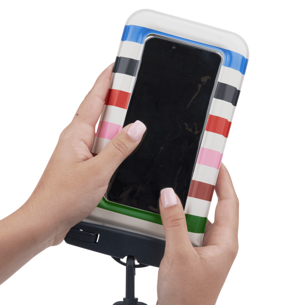 Wholesale cell phone accessory Kate Spade - Waterproof Floating Pouch (Large) - Adventure Stripe