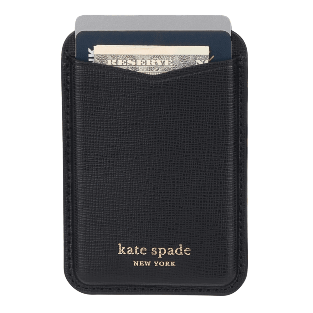 Wholesale cell phone accessory Kate Spade - Magnetic Wallet - Black