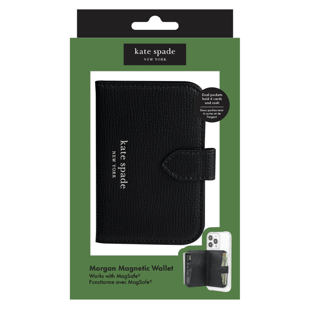 Wholesale cell phone accessory Kate Spade - Morgan Magnetic Wallet - Black