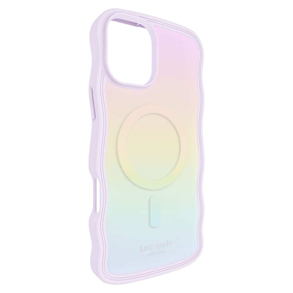 Wholesale cell phone accessory Kate Spade - Wavy MagSafe Case for Apple iPhone 16 Plus - Opal