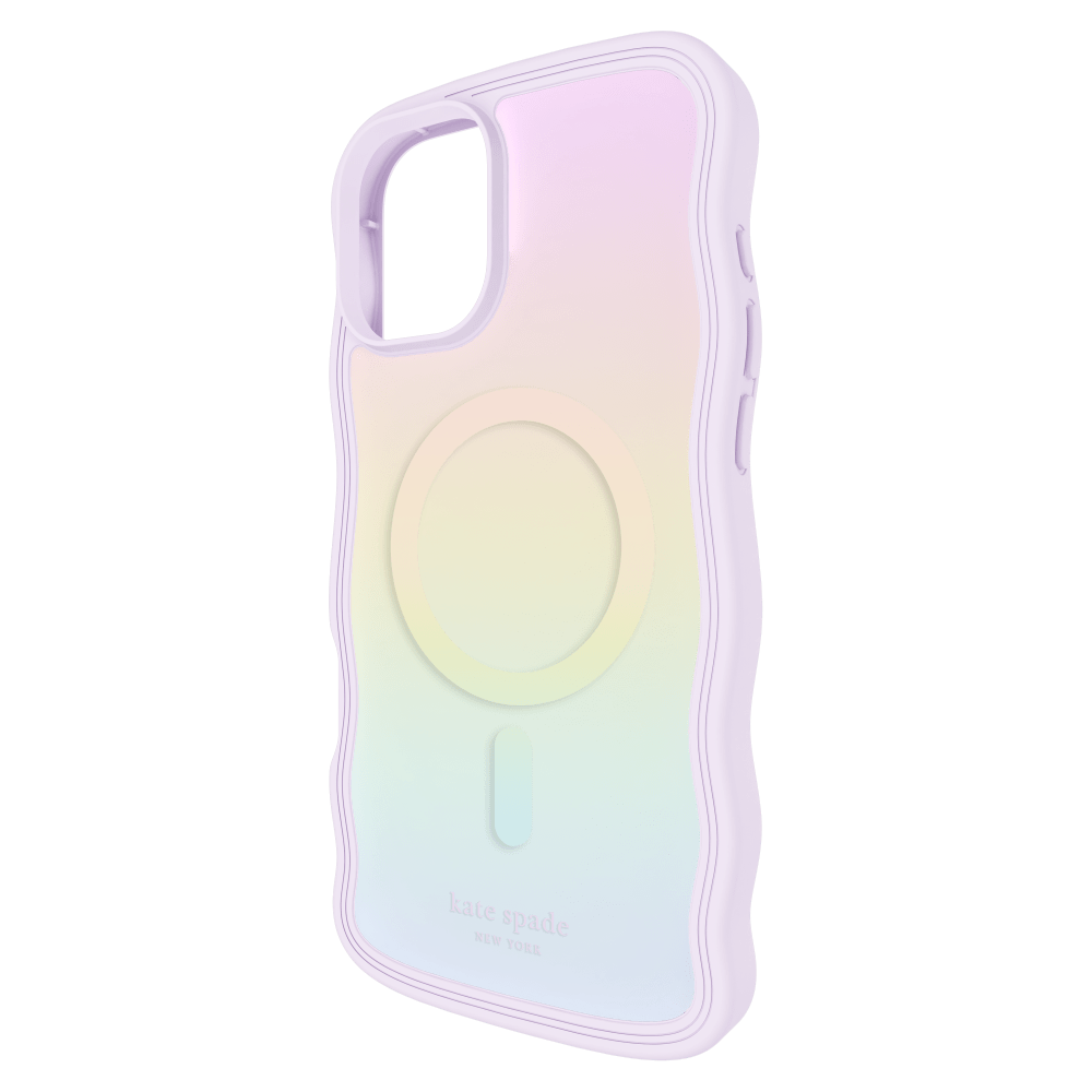 Wholesale cell phone accessory Kate Spade - Wavy MagSafe Case for Apple iPhone 16 Plus - Opal