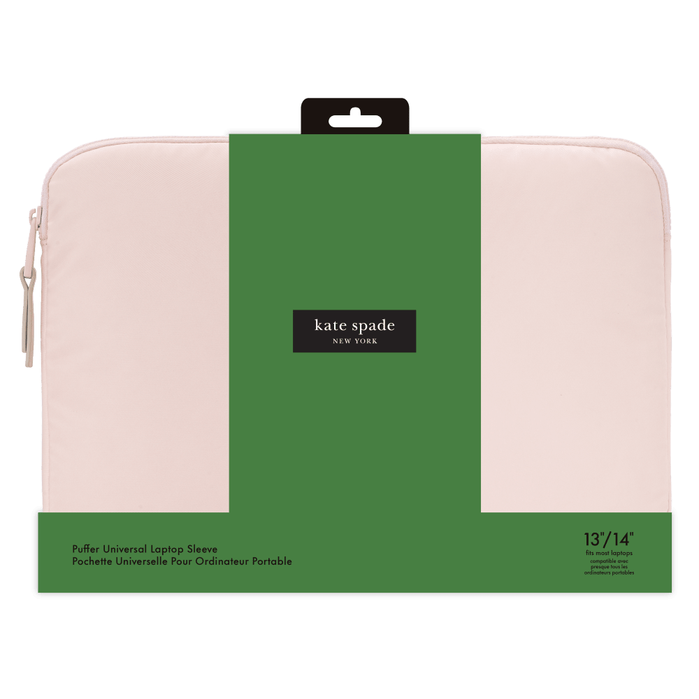 Wholesale cell phone accessory Kate Spade - Puffer Sleeve for Laptops 14in - Chalk Pink