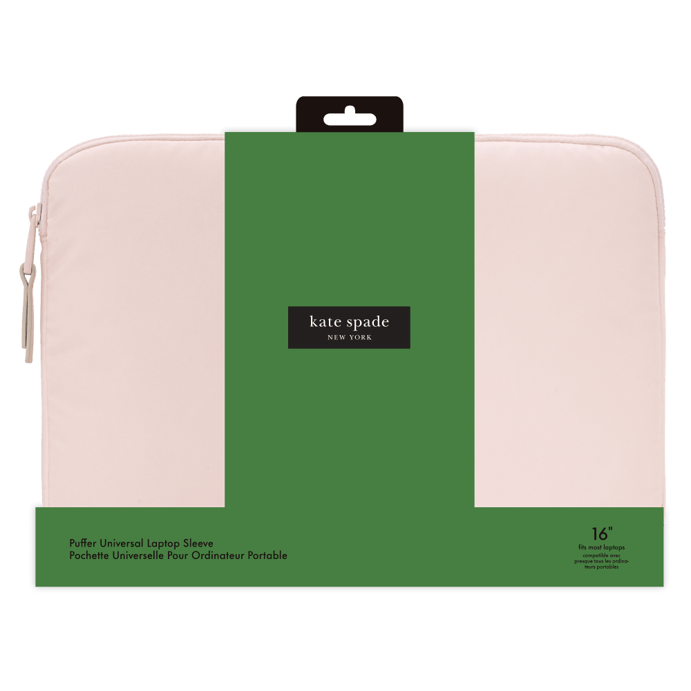 Wholesale cell phone accessory Kate Spade - Puffer Sleeve for Laptops 16in - Chalk Pink