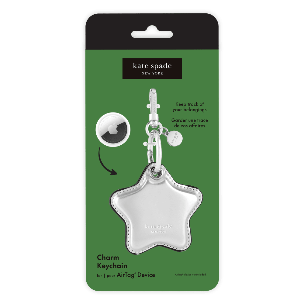 Wholesale cell phone accessory Kate Spade - Charm Keychain for Apple AirTag - Star