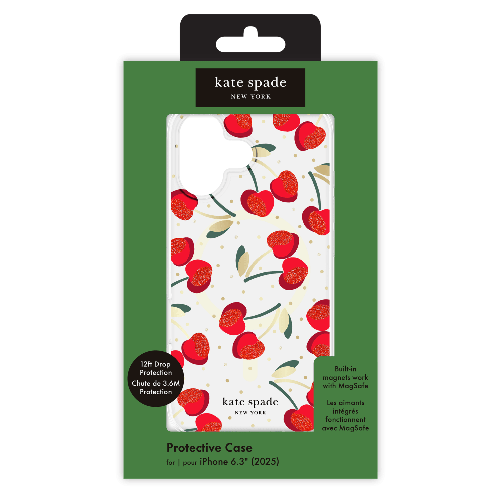 Wholesale cell phone accessory Kate Spade - Protective MagSafe Case for Apple iPhone 17 - Cherry
