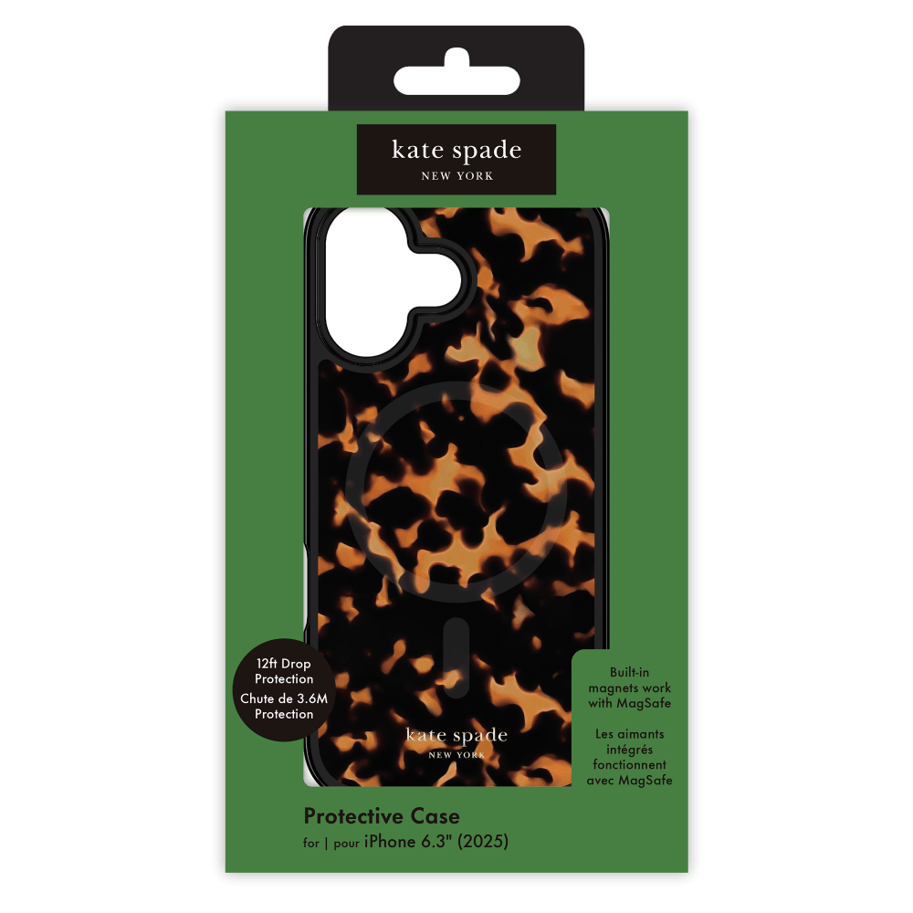 Wholesale cell phone accessory Kate Spade - Protective MagSafe Case for Apple iPhone 17 - Tortoise