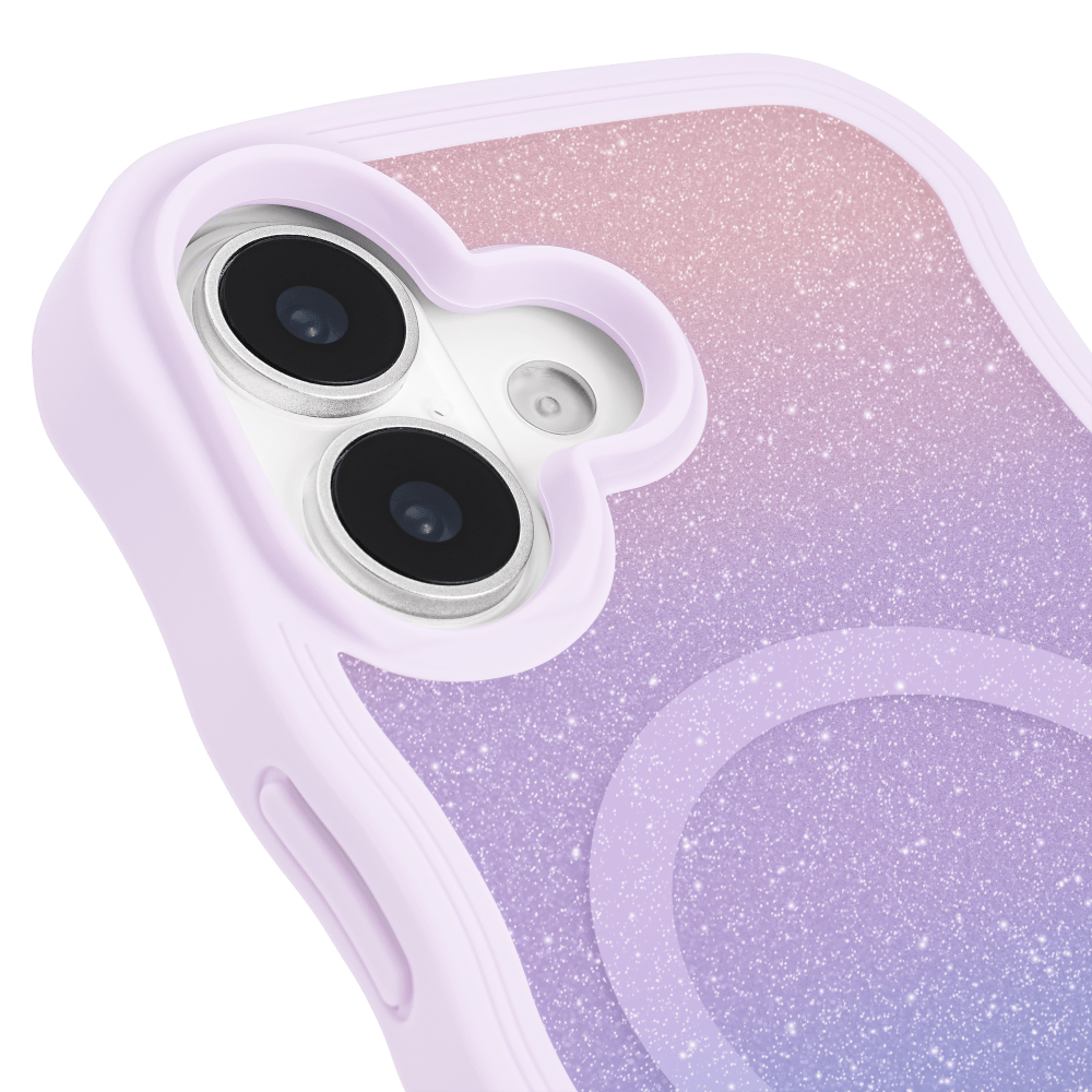Wholesale cell phone accessory Kate Spade - Wavy MagSafe Case for Apple iPhone 17 - Opal Glitter