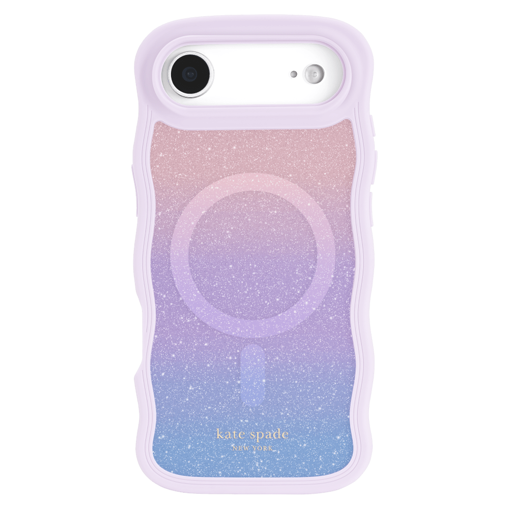 Wholesale cell phone accessory Kate Spade - Wavy MagSafe Case for Apple iPhone Air - Opal Glitter