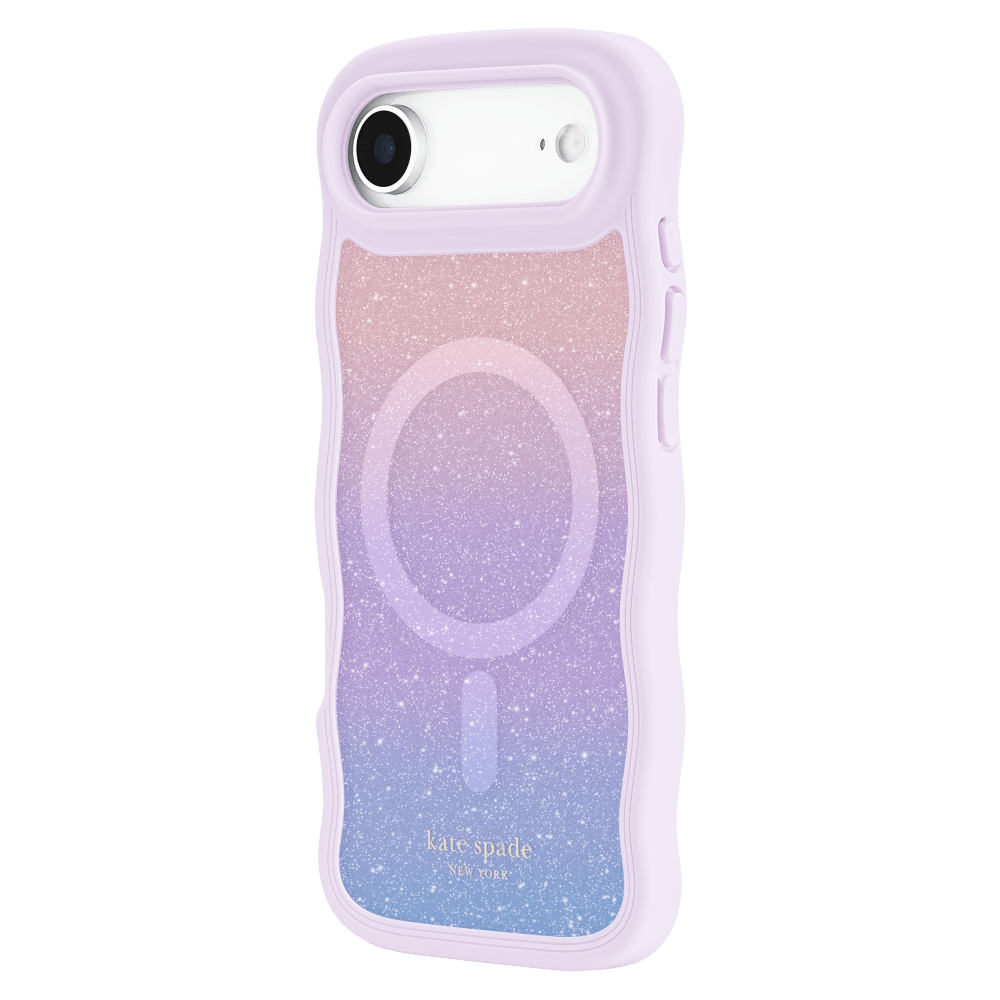 Wholesale cell phone accessory Kate Spade - Wavy MagSafe Case for Apple iPhone Air - Opal Glitter