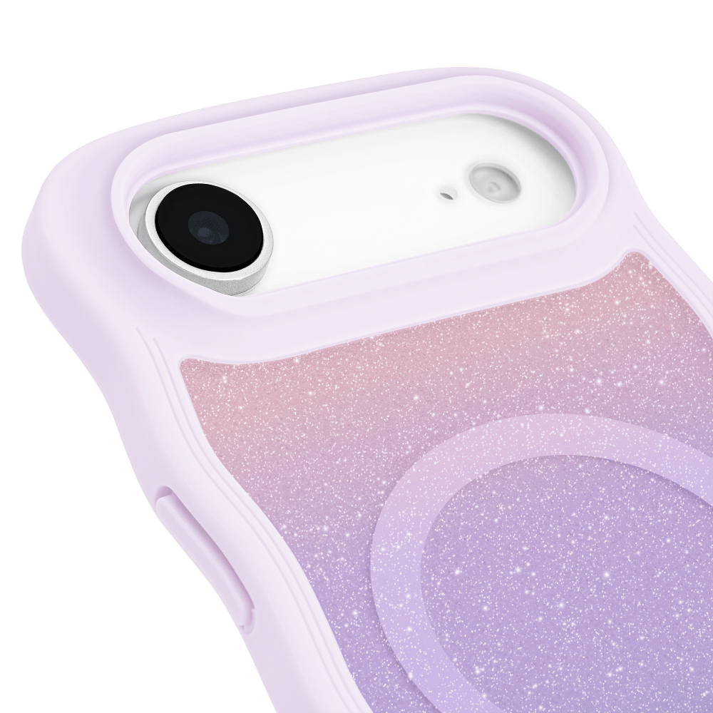 Wholesale cell phone accessory Kate Spade - Wavy MagSafe Case for Apple iPhone Air - Opal Glitter