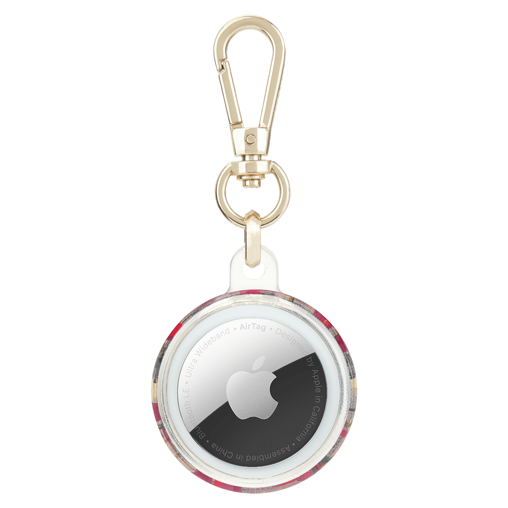 Wholesale cell phone accessory Kate Spade - Keychain Holder for Apple AirTag - Cherry Dot