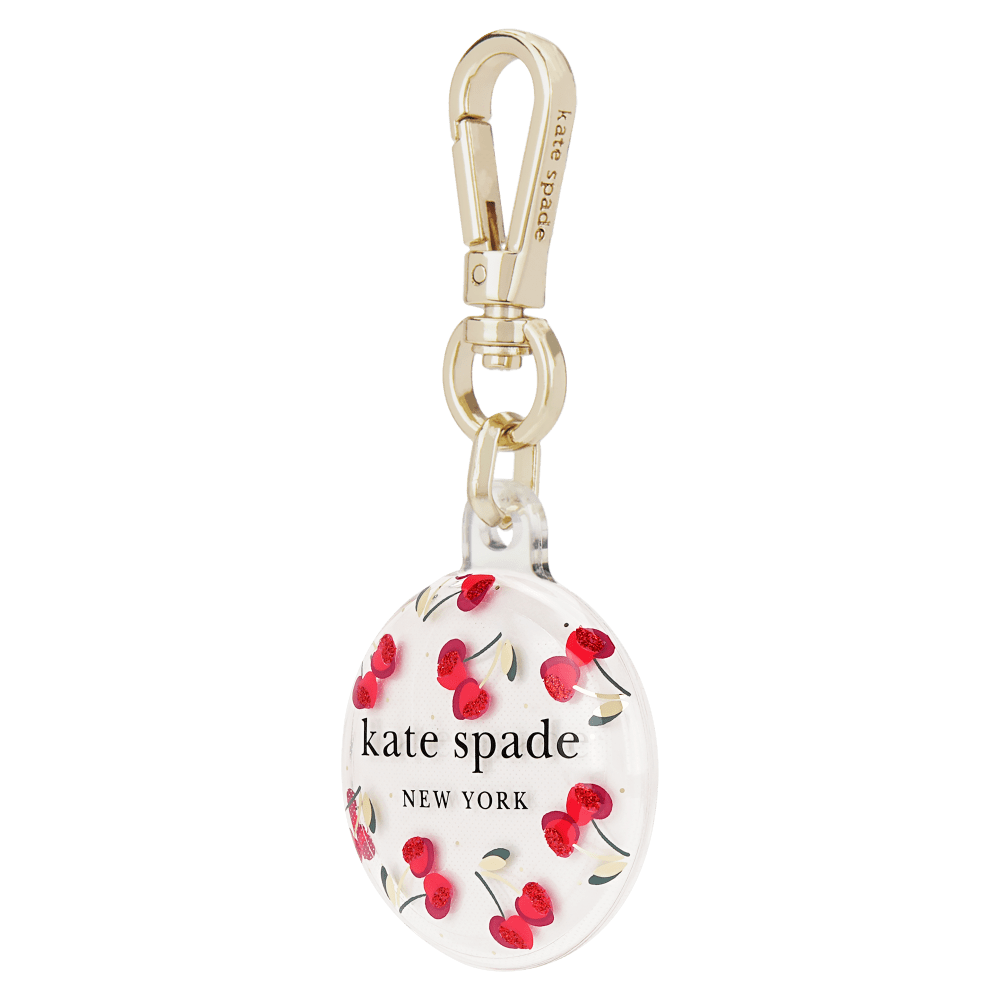 Wholesale cell phone accessory Kate Spade - Keychain Holder for Apple AirTag - Cherry Dot