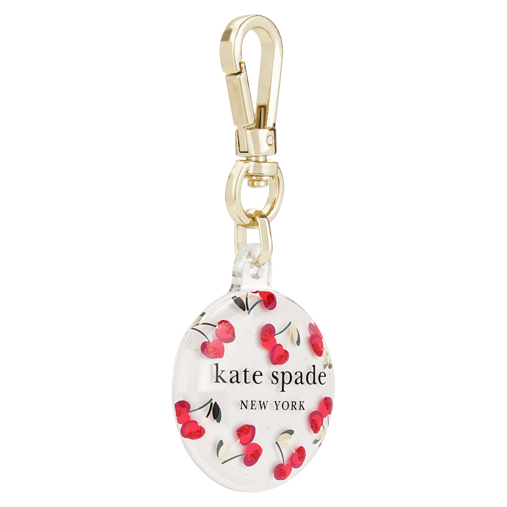 Wholesale cell phone accessory Kate Spade - Keychain Holder for Apple AirTag - Cherry Dot