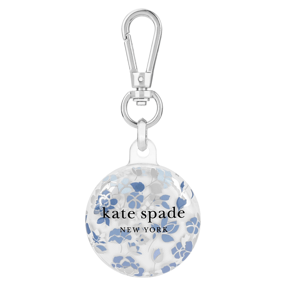 Wholesale cell phone accessory Kate Spade - Keychain Holder for Apple AirTag - Flowerbed Blue