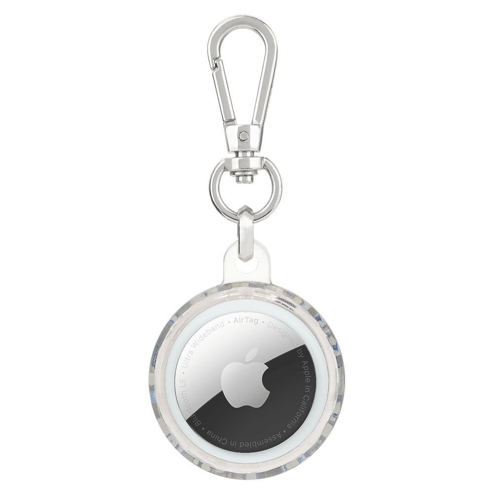 Wholesale cell phone accessory Kate Spade - Keychain Holder for Apple AirTag - Flowerbed Blue