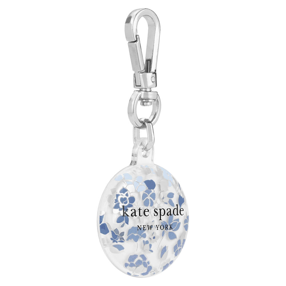 Wholesale cell phone accessory Kate Spade - Keychain Holder for Apple AirTag - Flowerbed Blue