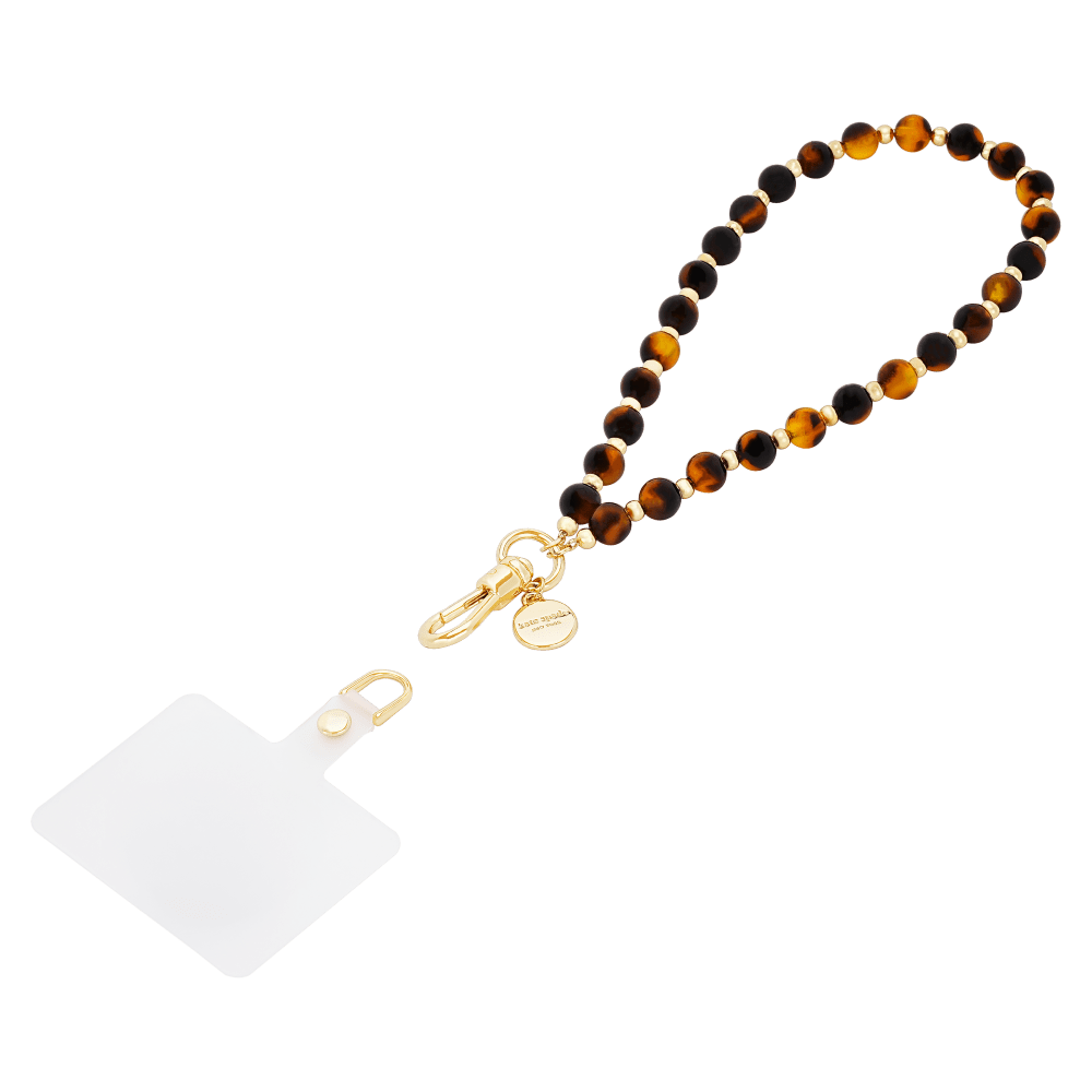 Wholesale cell phone accessory Kate Spade - Anchor Card Phone Charm - Tortoise