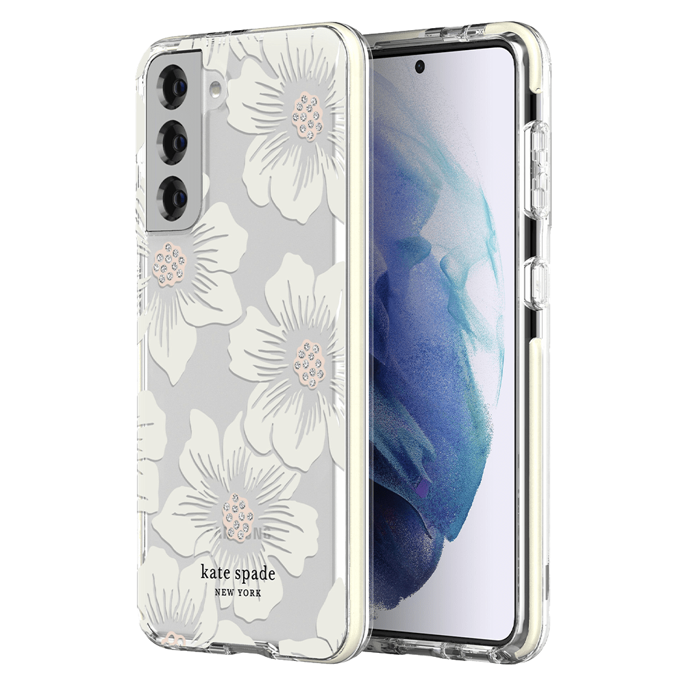 Wholesale cell phone accessory Kate Spade - Hardshell Case for Samsung Galaxy S21 5G - Hollyhock
